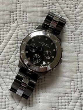 Marc by Marc Jacobs Gunmetal Dial Chronograph Watch